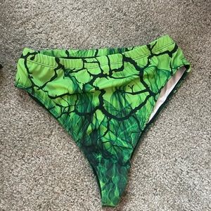 toxic wrap, bikini top with the bottoms
